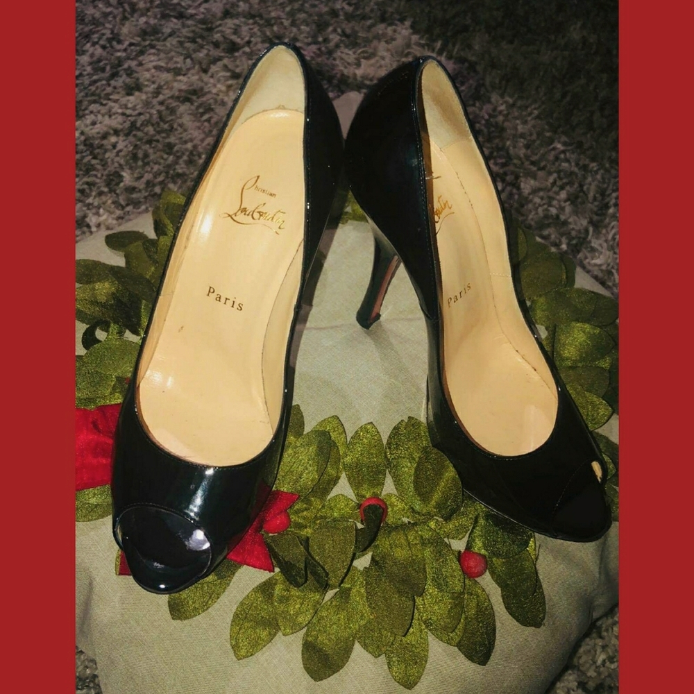 Christian Louboutin New Very Privé Patent Red Pump